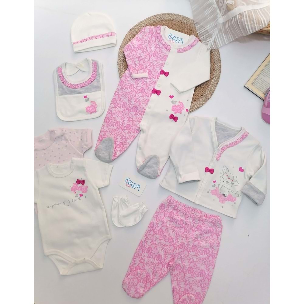 Gül Desenli 8'li Hastane Çıkışı