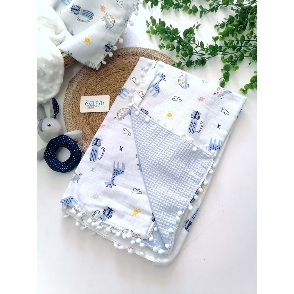 Pike&Müslin Ponponlu Battaniye