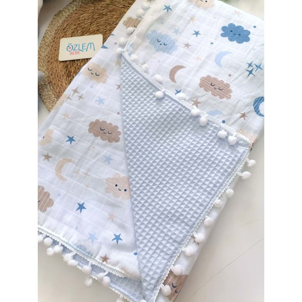 Pike&Müslin Ponponlu Battaniye