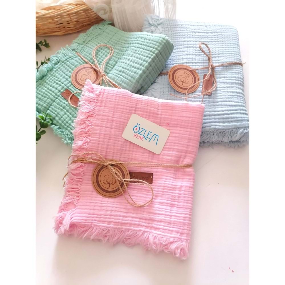 Müslin 4 Kat Battaniye(Kutulu)