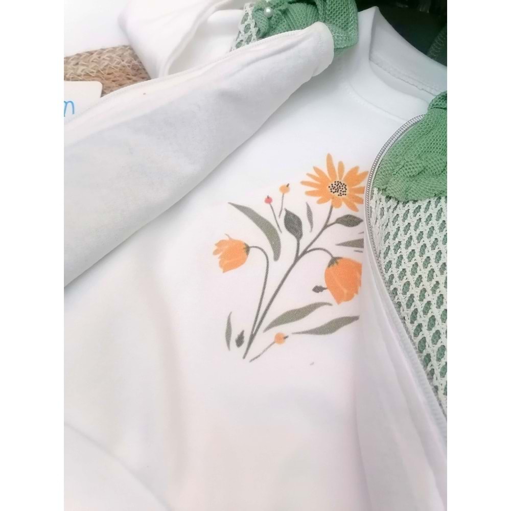 File Model Yelekli Yeşil 3lü Takım