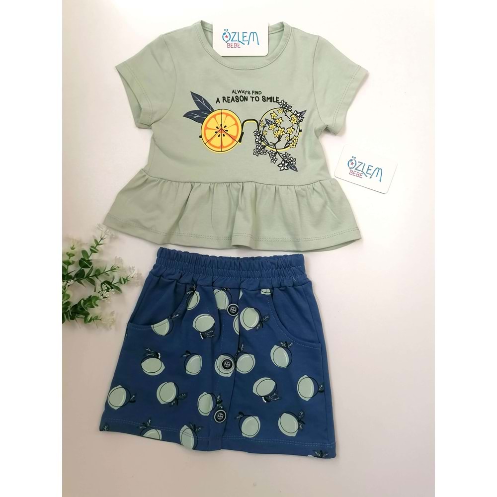 Gülümseyen Etekli Takım