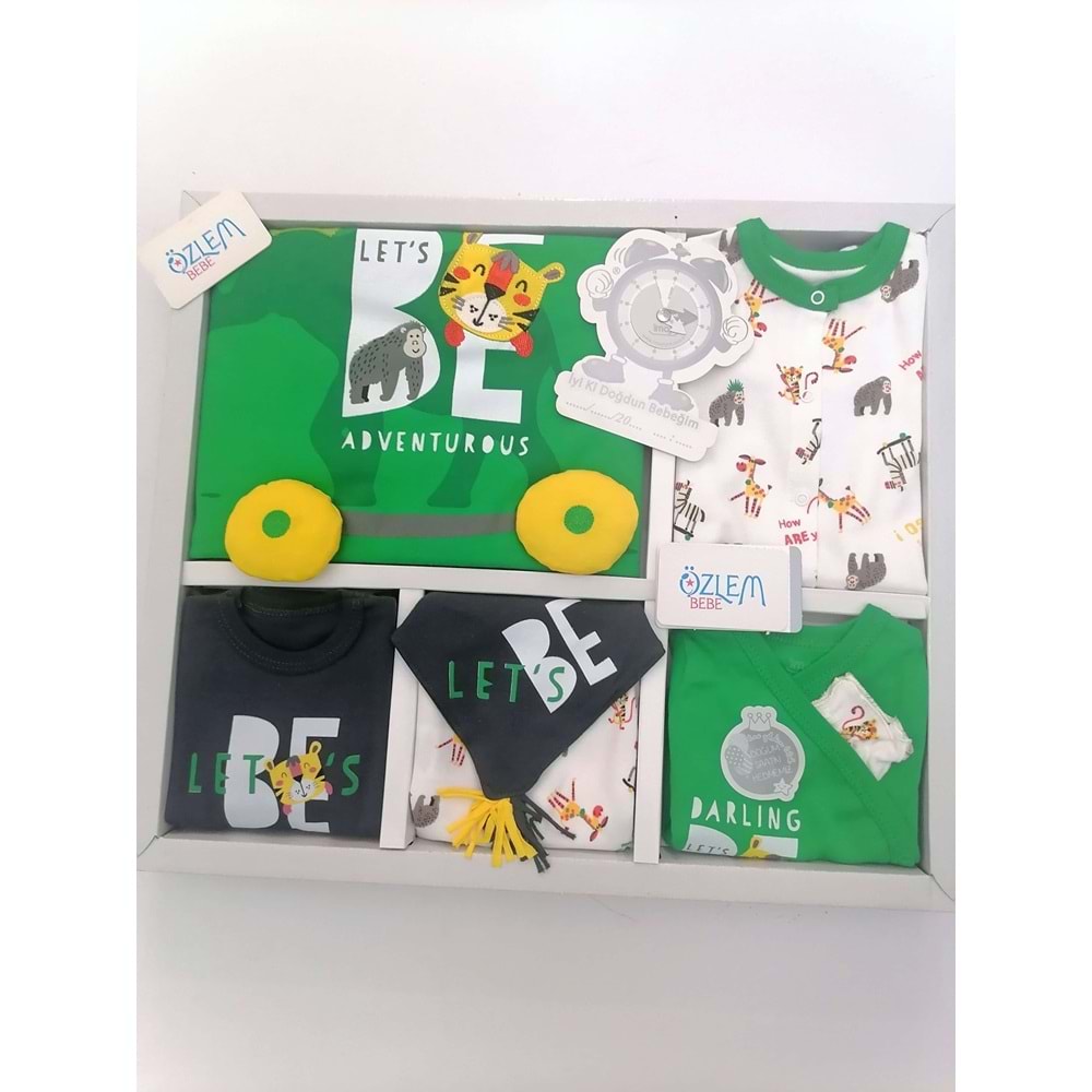 Safari Desenli 10'lu Hastane Çıkışı