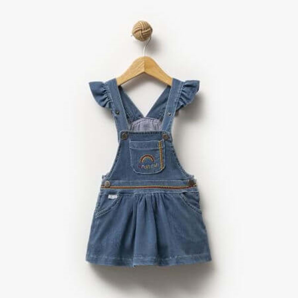 Gökkuşağı Nakışlı Kot Jile