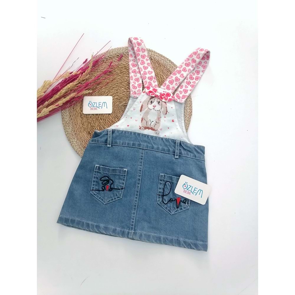 Tavşan Baskılı Kot Jile