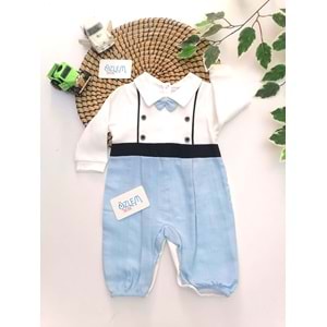 Papyonlu Mavi&Laci Erkek Tulum