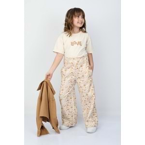 Love Desenli Pamuklu Tişört