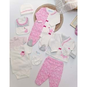 Gül Desenli 8'li Hastane Çıkışı