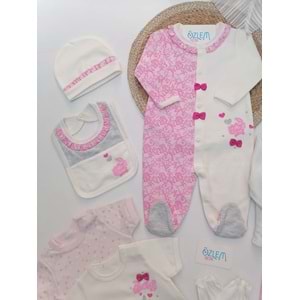 Gül Desenli 8'li Hastane Çıkışı