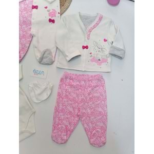 Gül Desenli 8'li Hastane Çıkışı