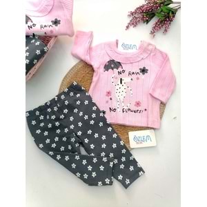 No Rain Flowers Pembe 2'li Takım