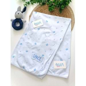 Ay Baskılı Penye Battaniye