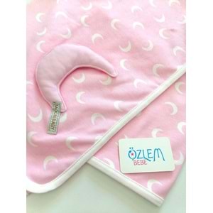 Ay Baskılı Penye Battaniye