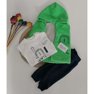 Aslan Figürlü Yeşil Yelekli Takım