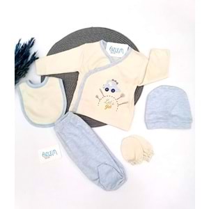 Araba Figürlü Mavi 5'li Hastane Çıkışı