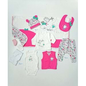 Unicorn Desenli 10'lu Hastane Çıkışı