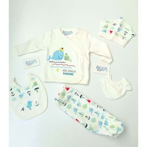 Yunuslu Desenli 5'li Hastane Çıkışı