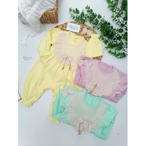 Yakası Dantel İşleme Tulum