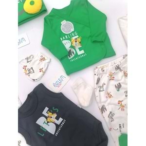 Safari Desenli 10'lu Hastane Çıkışı