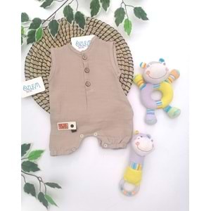 Hakim Yaka Kahverengi Müslin Tulum