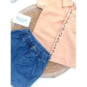 Something Gömlek&Kot Şort 2'li Takım