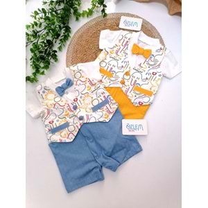 Masuda Yelekli Şort Tulum