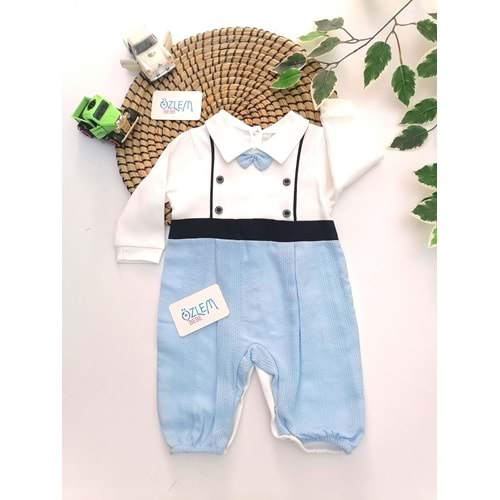 Papyonlu Mavi&Laci Erkek Tulum