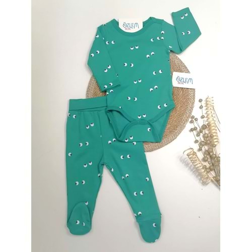 Uyanık Göz Ayaklı Yeşil Takım