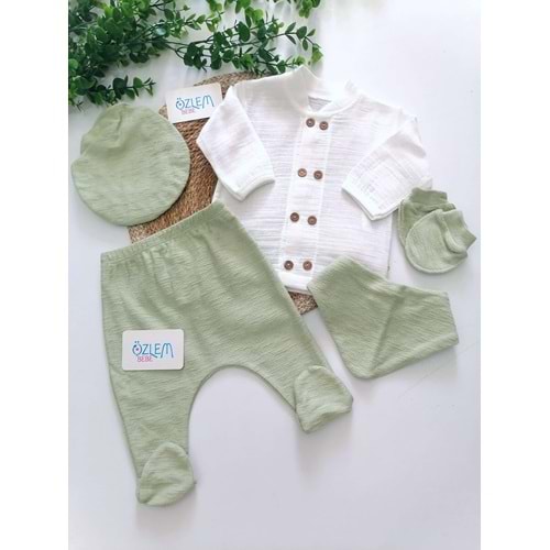 Gömlekli Müslin 5'li Hastane Çıkışı