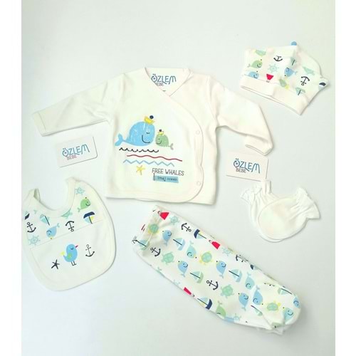 Yunuslu Desenli 5'li Hastane Çıkışı