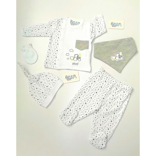 Yıldız Tozu Gri 5'li Hastane Çıkışı