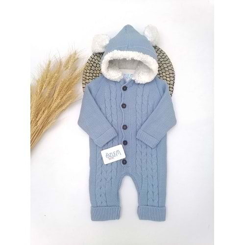 Tavşan Kulaklı Koyu Mavi Astronot Tulum