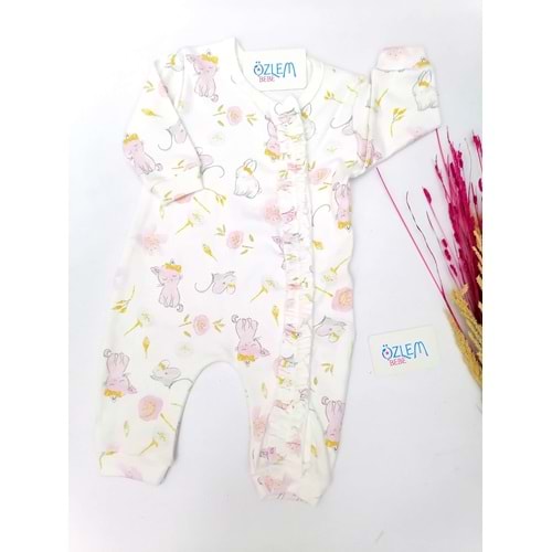 Kedi ile Tavşan Bebek Tulumu