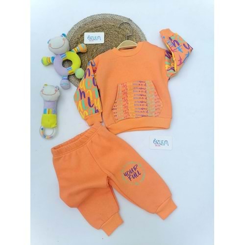 Rainbow Turuncu Bebek Takım