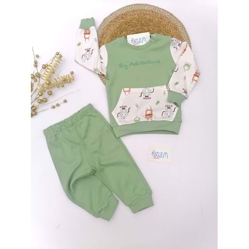 Robot Dünyası Yeşil Bebek Takım