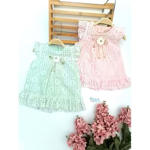 Rasel Gül Desenli Elbise