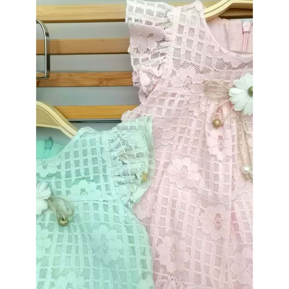 Rasel Gül Desenli Elbise