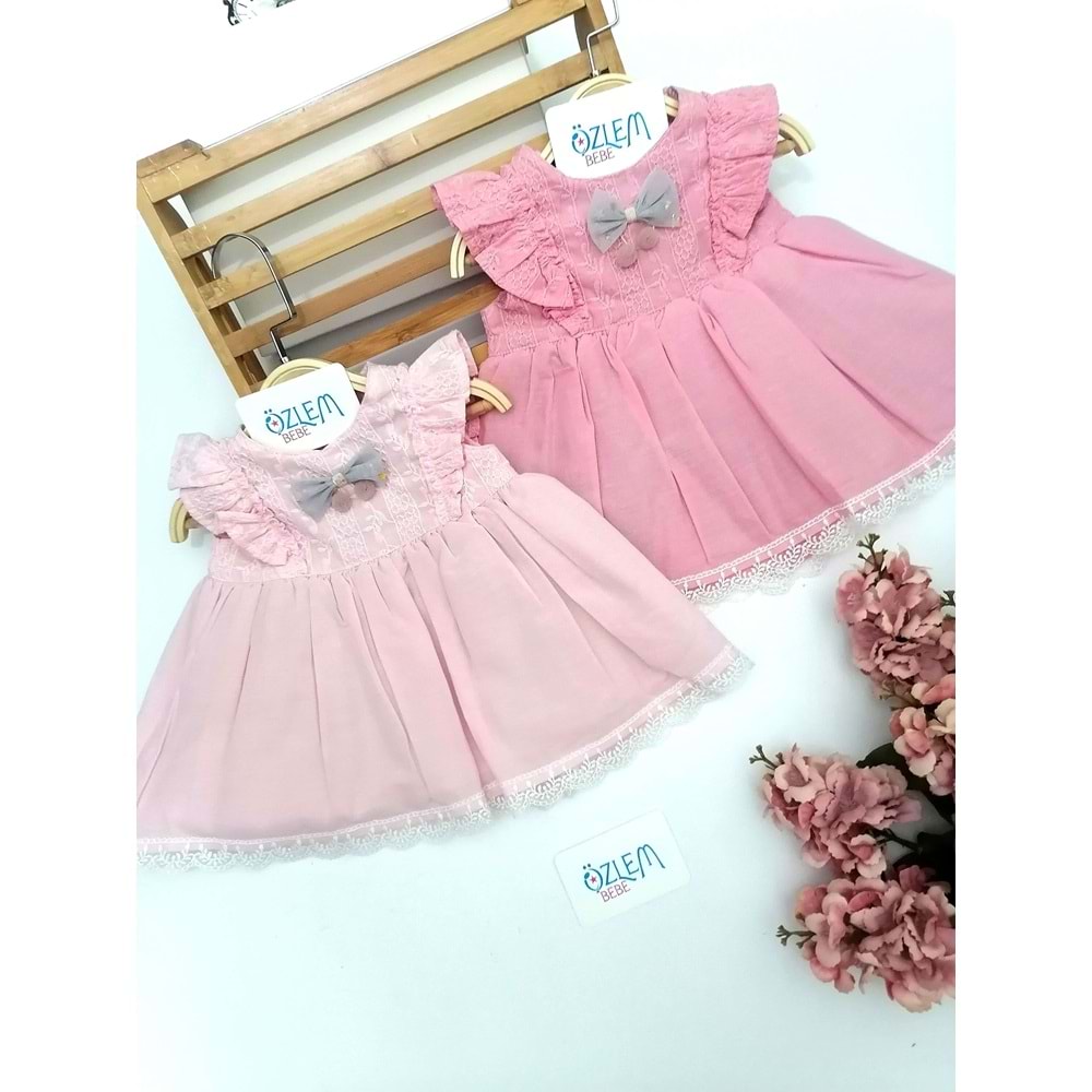 Dantel Biye Etekli Elbise