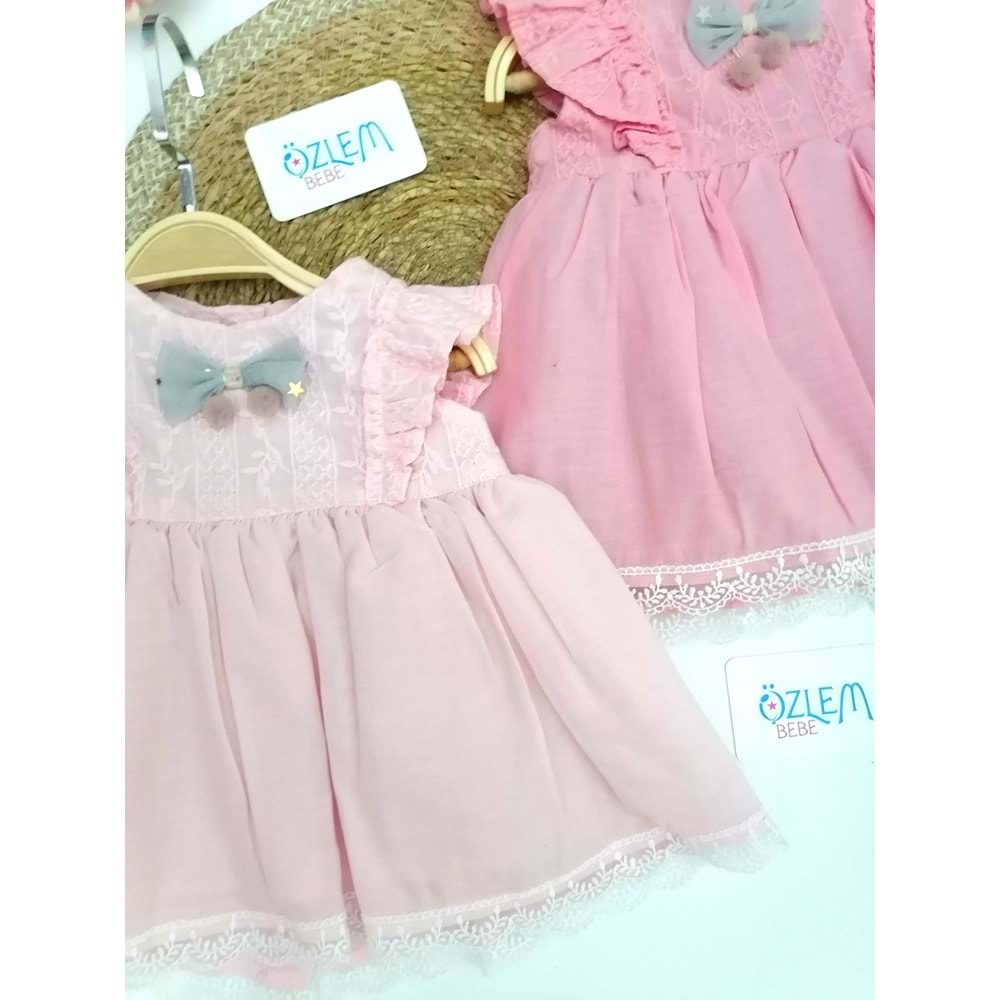 Dantel Biye Etekli Elbise