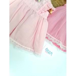 Dantel Biye Etekli Elbise