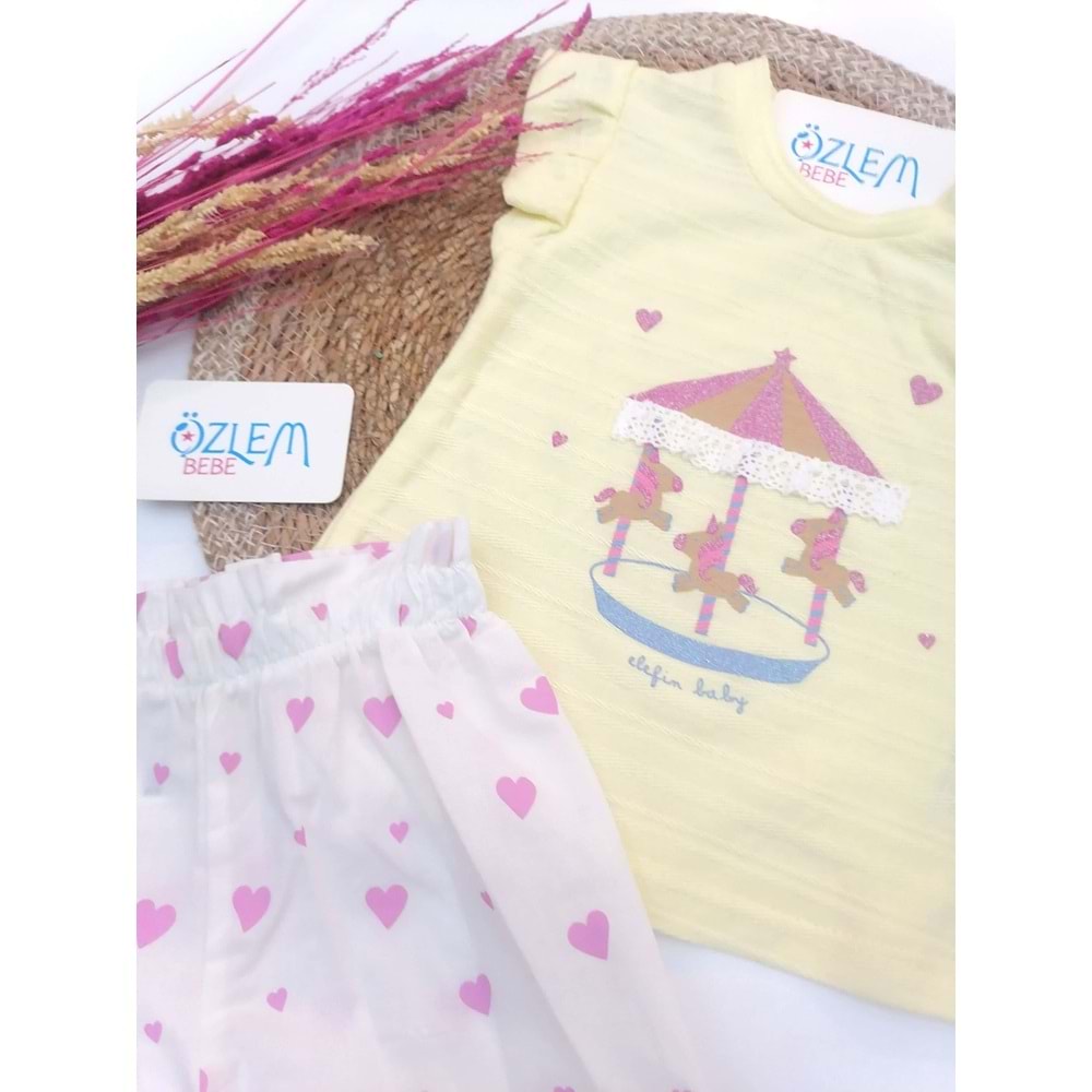 Atlı Karınca Şortlu 2'li Takım