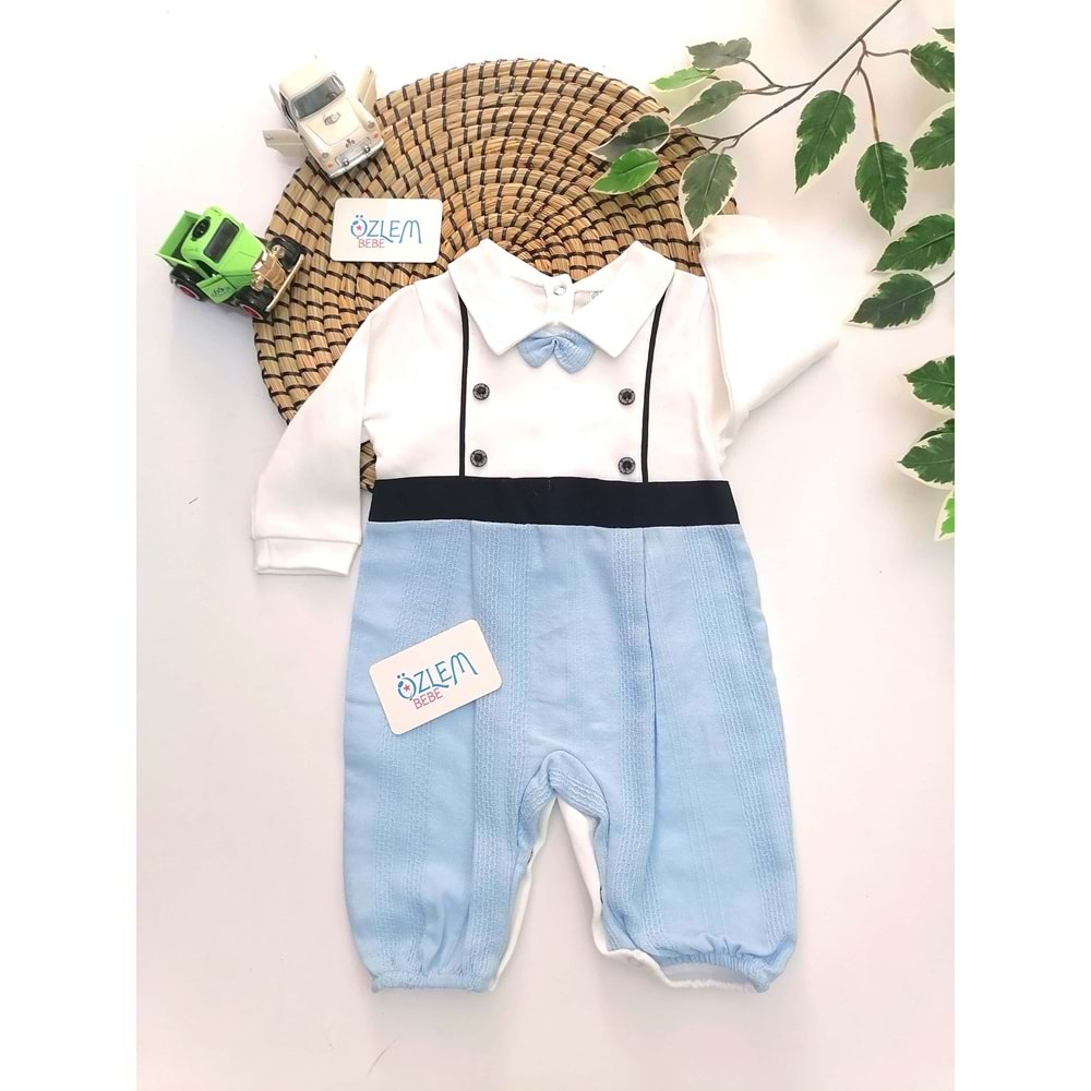 Papyonlu Mavi&Laci Erkek Tulum