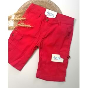 Kargo Cepli Pamuklu Şort