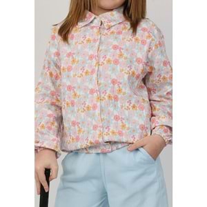 Çiçek Çiçek Müslin Gömlekli 2'li Takım