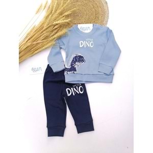 Little Dino Figürlü 2'li Eşofman Takım