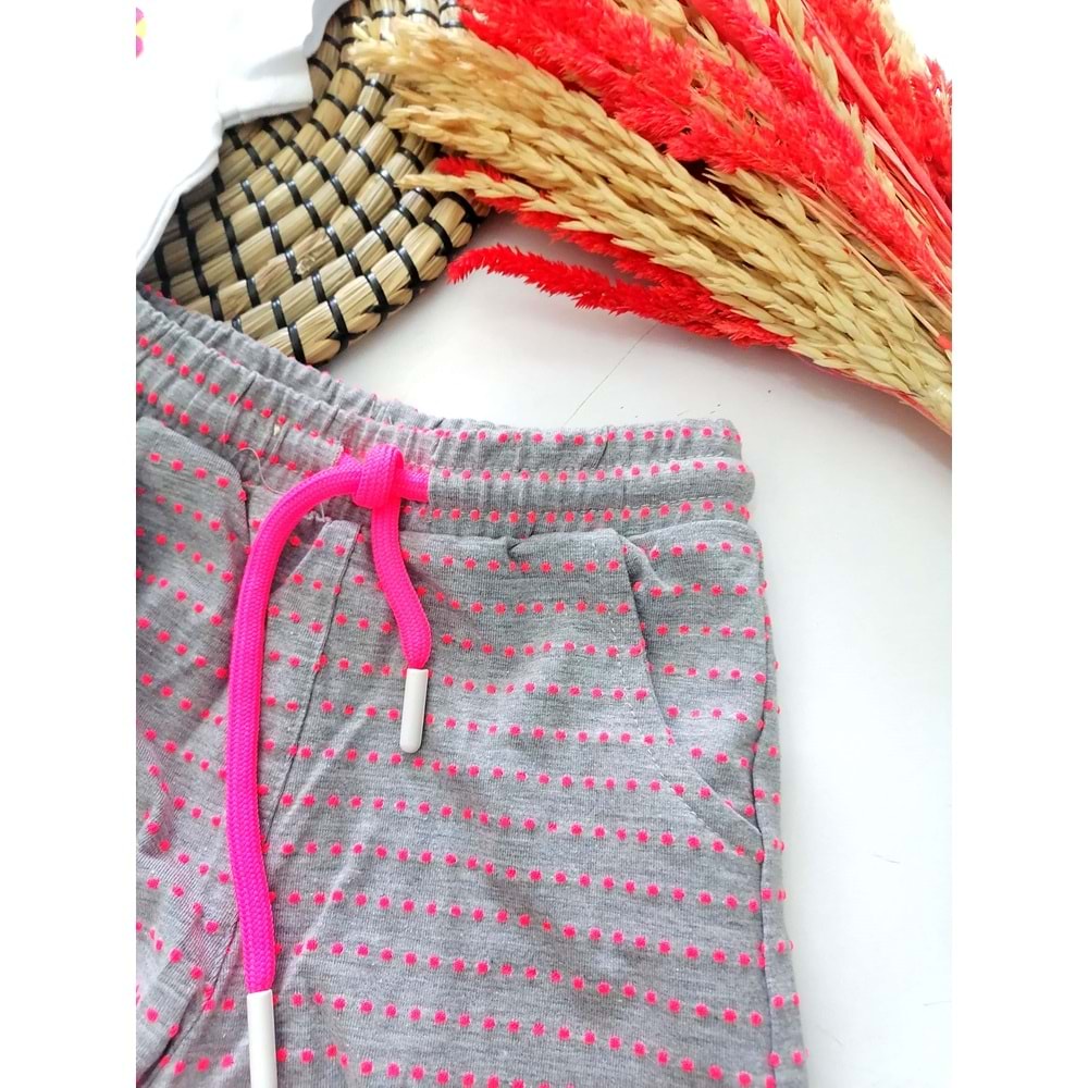 Çiçekli Park Tişört&Şort 2'li Takım