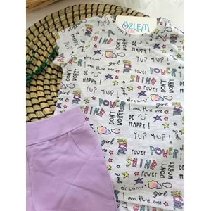 Yıldız Yıldız Desenli Tişört&Tayt 2'li Takım