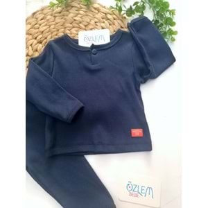 Lacivert Ribana 2'li Takım