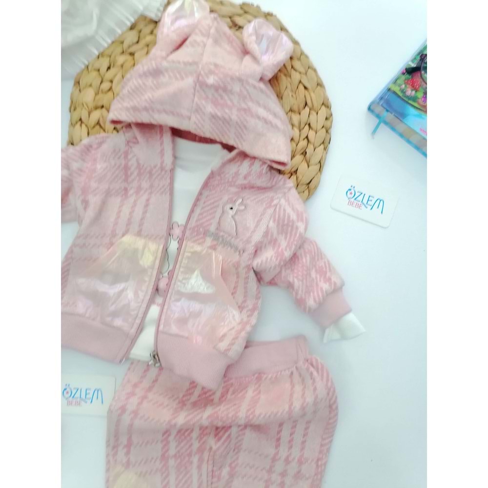 Sweet Little Bunny Hırkalı 3lü Takım