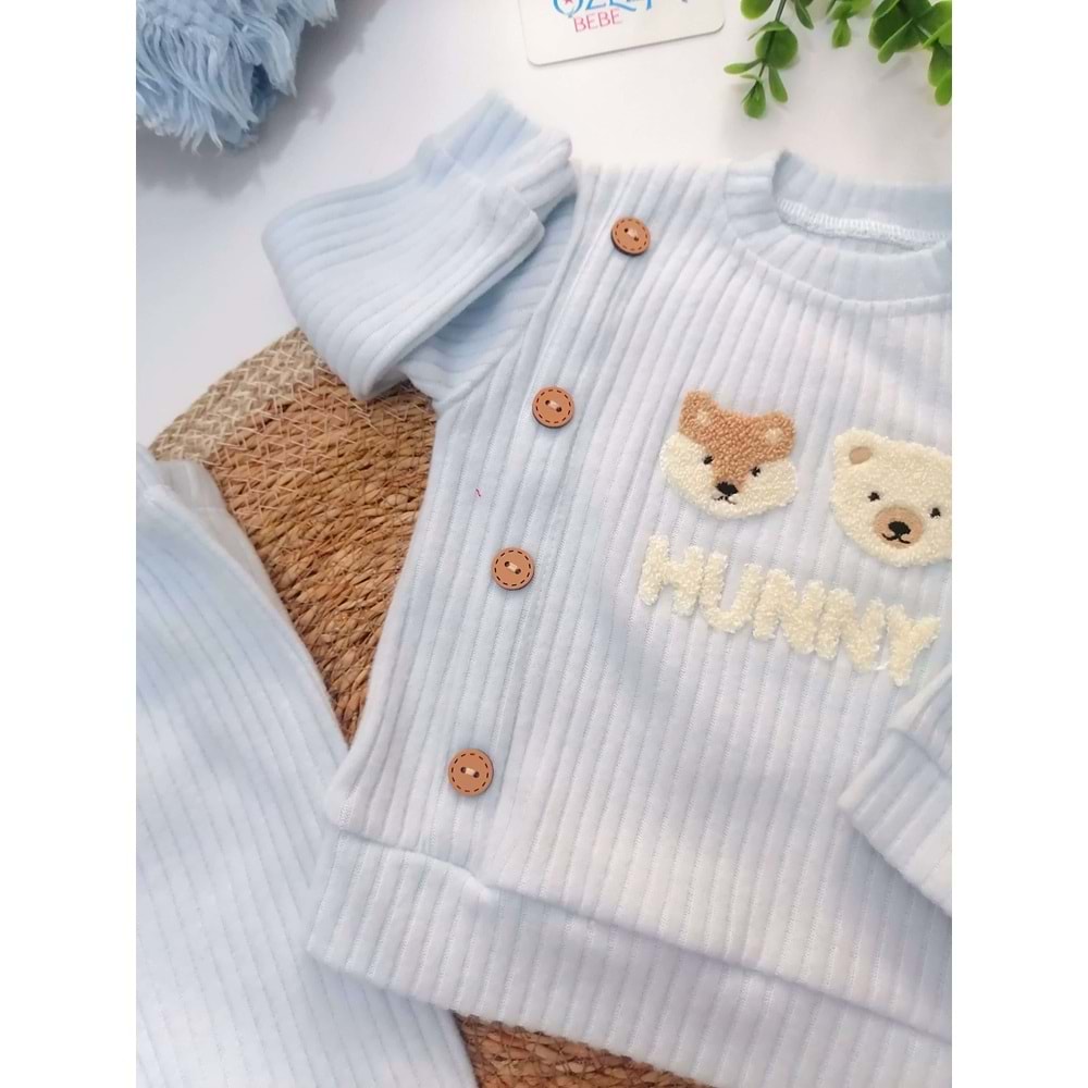 Hunny Ayıcık Kabartma Bebek Takımı